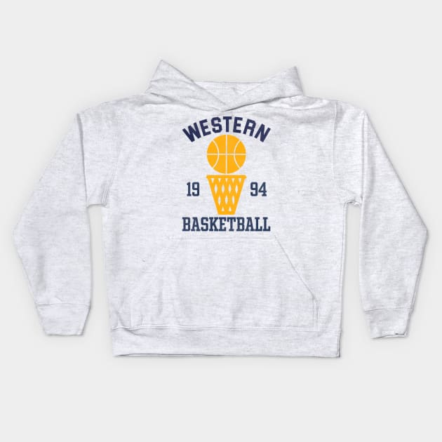 Blue Chips Western Basketball Training Top Kids Hoodie by darklordpug